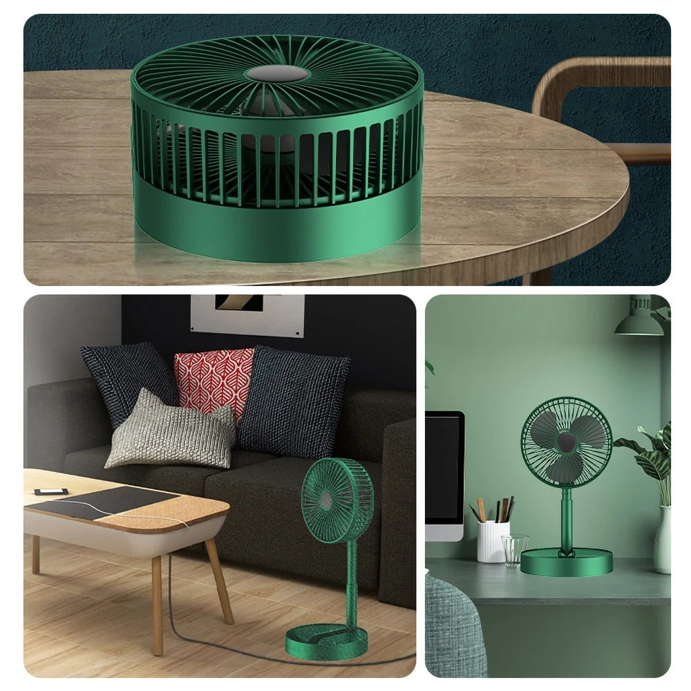 Rechargeable Telescopic Folding Table Fan