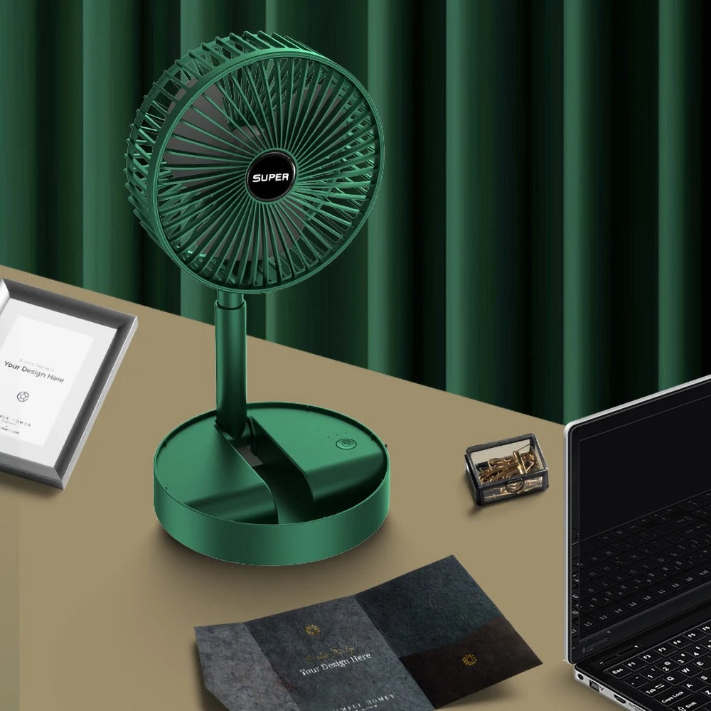 Rechargeable Telescopic Folding Table Fan