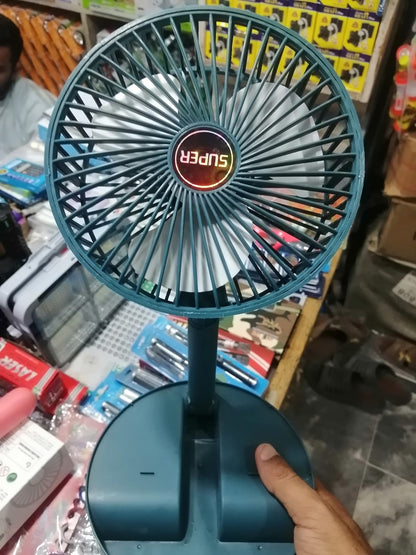 Rechargeable Telescopic Folding Table Fan