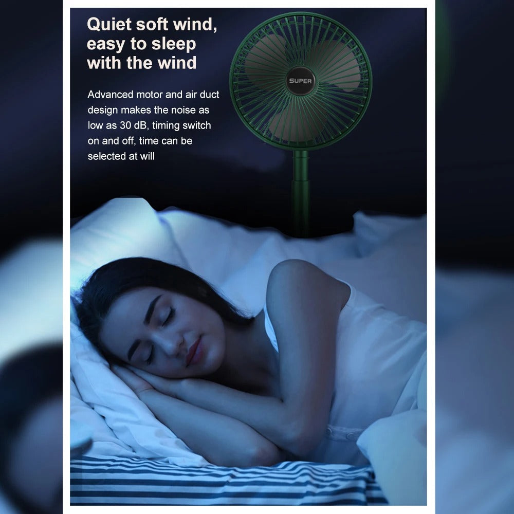 Rechargeable Telescopic Folding Table Fan