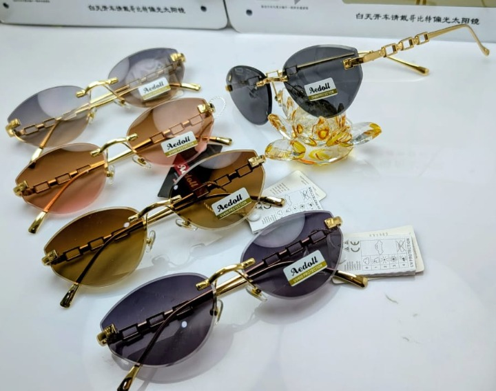 Ladies Fancy Rimless Sunglasses