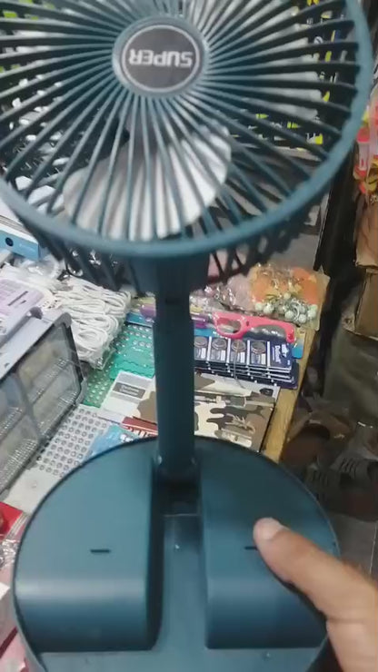 Rechargeable Telescopic Folding Table Fan
